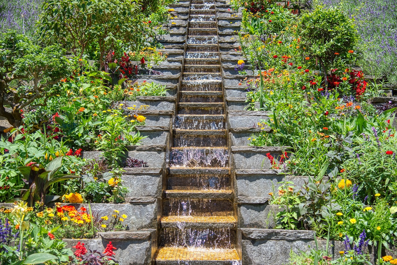 flowers-water-stairs-gccc01bac7_1280